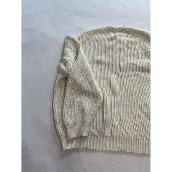 Jeu Illimite Logo Knit Sweater in Cream Black - Picture 3 of 7